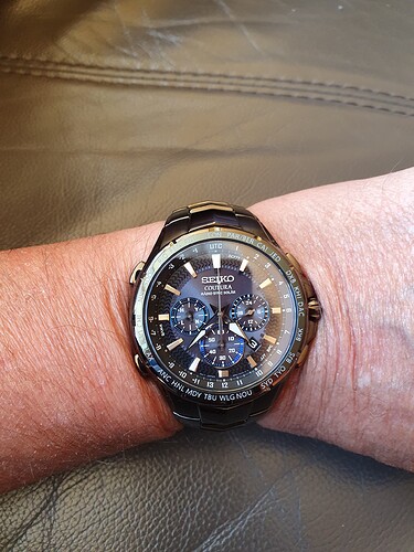 Seiko Coutura zwart PVD