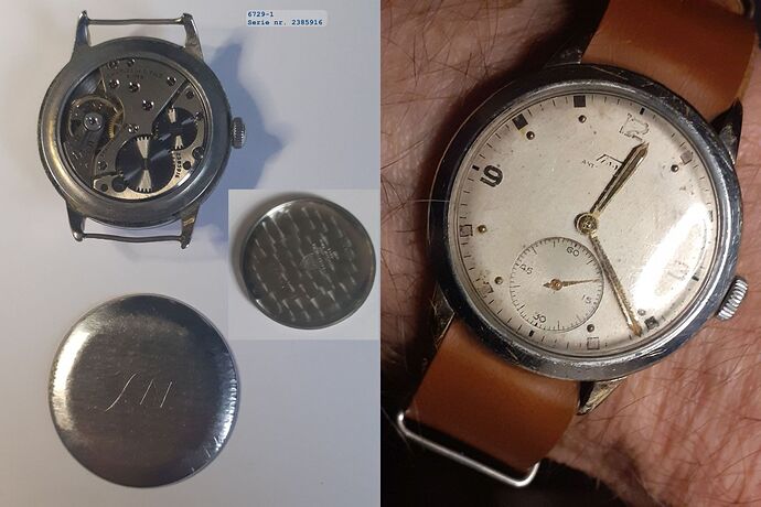 Tissot uit 1950 cal. 27 Ø 35mm