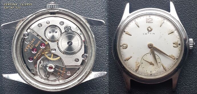 ca. 1955, Certina, KF 321 (Kurth Freres), 15 Jewels