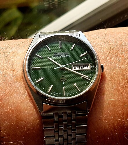 Seiko quartz groen (1a) 15-02-2023