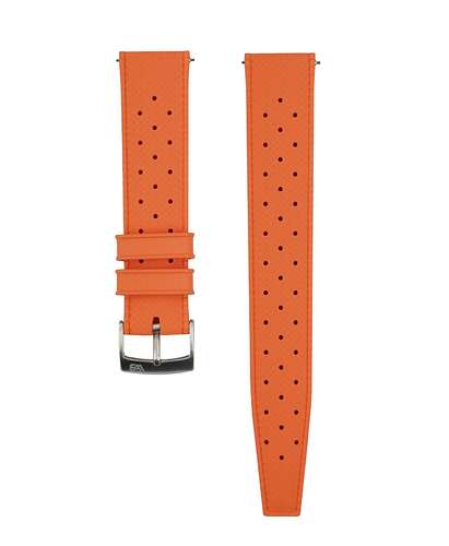 Tropical-Rubber-watch-strap_Orange_Front-min
