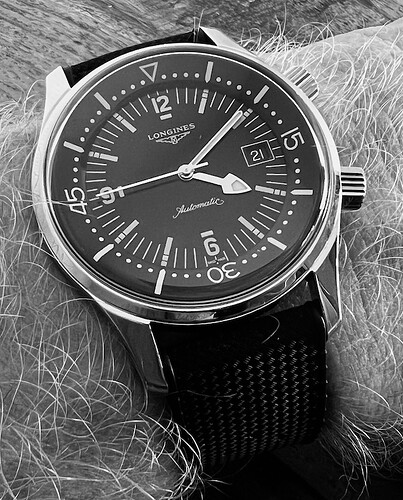 Longines Legend Diver B&W