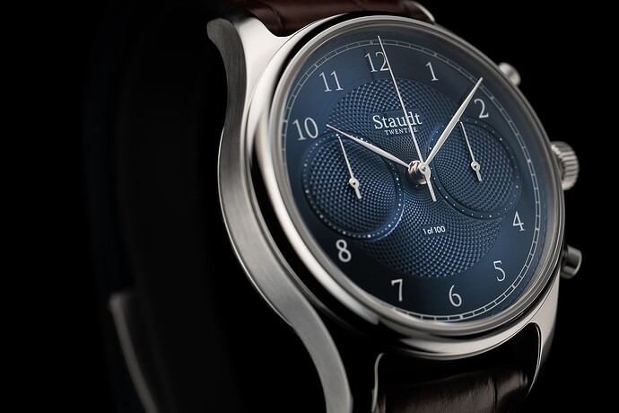 Staudt Guilloche blauw