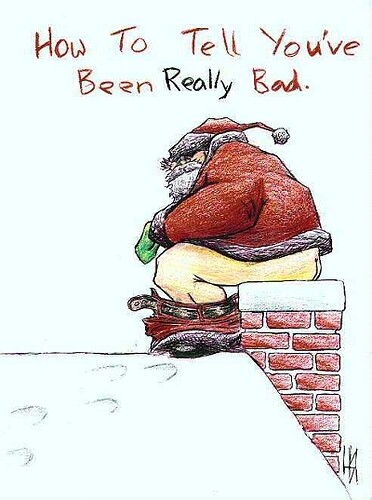 santa-pooping