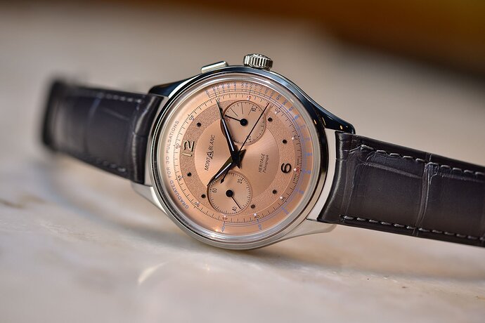 Montblanc-Heritage-Pulsometer-SIHH-2019-Salmon-Dial-Steel-Case-Minerva-Movement-1