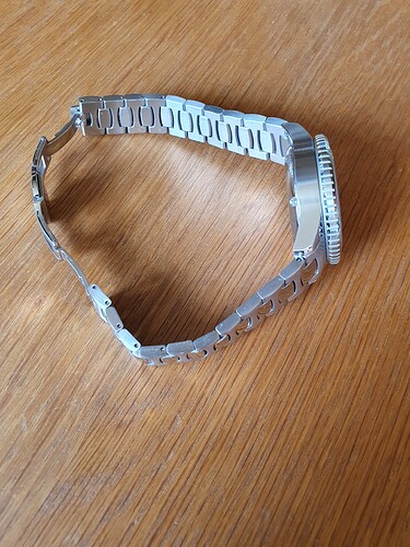 horloge op zijn kant