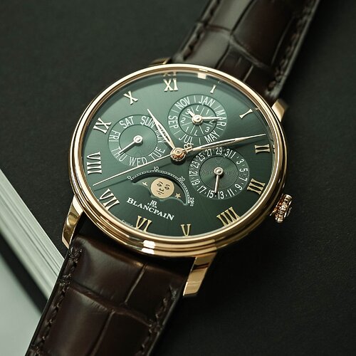 Blancpain-Villeret-Perpetual-Calendar-green-dial-red-gold-6656-review-4
