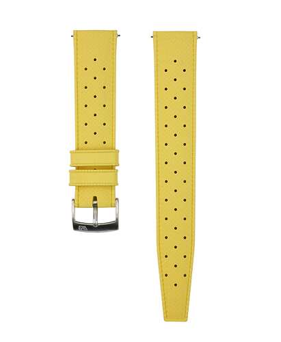Tropical-Rubber-watch-strap_Yellow_Front-min