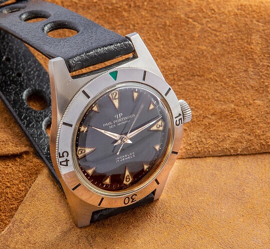 Paul+Portineux+Vintage+Skin+Diver+watch+1960s00001