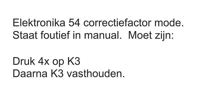 Correctiefactor CHN 54-2