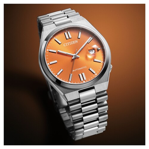 citizen-tsuyosa-magu-automatic-orange-dial-steel-bracelet-40-mm