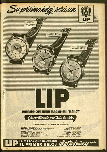 1954 Lip (reloj) (9 anuncios)