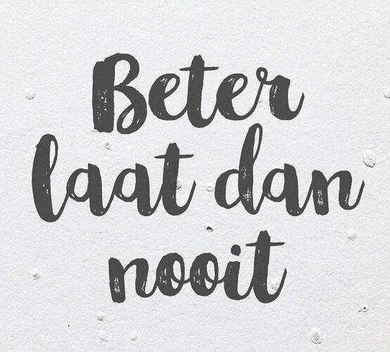BeterLaatDanNooit