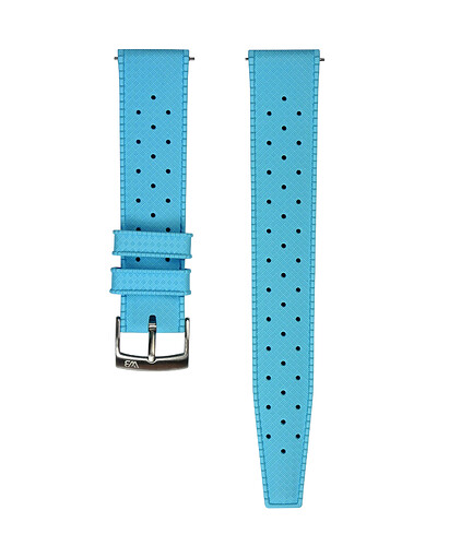 Tropical-Style-Rubber-Watch-Strap-Azure-Blue-WB-Original