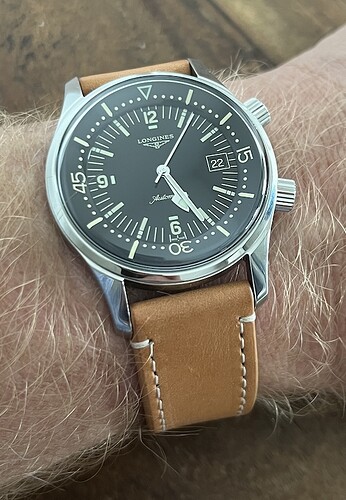 Longines Legend Diver Leather Strap