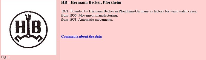 HB - Hermann Becker, Pforzheim