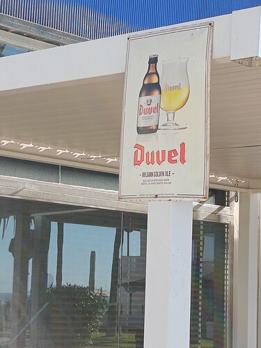 Duvelbord, kon het niet meenemen voor Cees -)