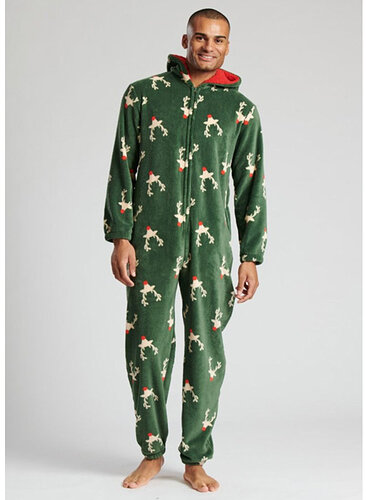 onesie-rendieren-groen-heren