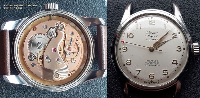 Lisona Regent uit de 50s Cal. FHF 28 H