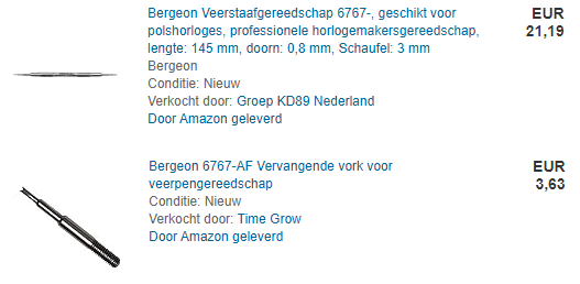 Bergeon 6767 tools